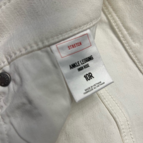 Express Ankle Legging High Rise Jean - White Size 10R - Picture 5 of 5